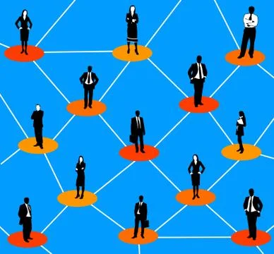 Network people Stock-Illustration
