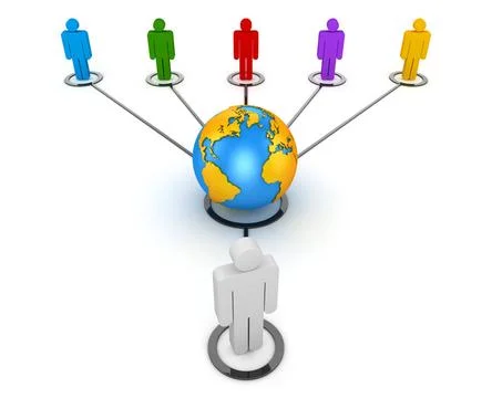 Network people Network people , This is a computer generated and 3d render... 스톡 사진