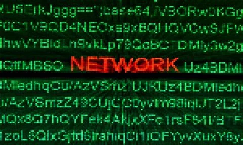 Network pixel concept Illustrazione stock