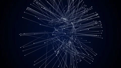 Network Plexus Node Connection Technology Background Stock Footage 338064910