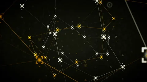 Network Points Black Stock Footage 49622962