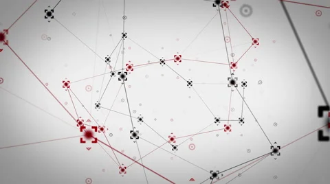 Network Points White Stock Footage 49623139