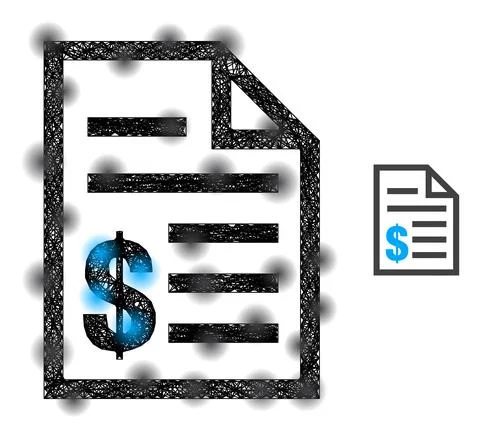 Network Price List Icon with Spots Stockillustratie
