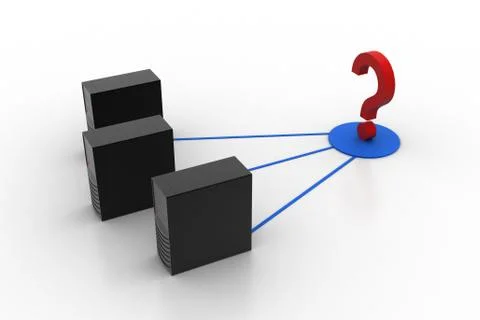 Network problem Free Stock Illustration