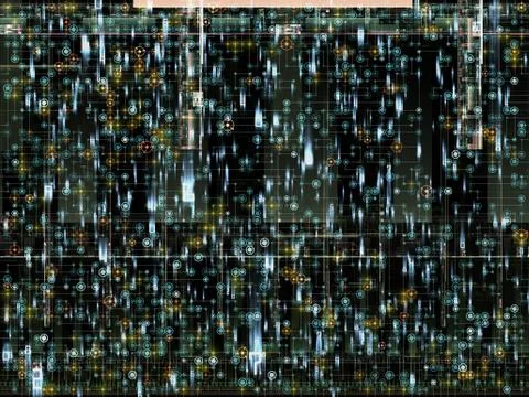 Network Processing 스톡 일러스트