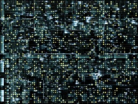 Network Processing Stockillustratie