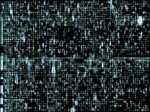 Network Processing Stockillustratie