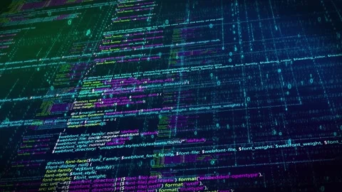 Network program code and data flow Stock Footage 316018159