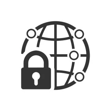 Network Protection Icon Stock Illustration