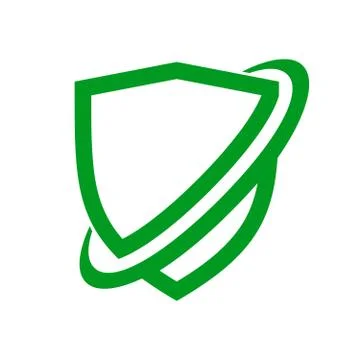 Network Protection Shield Symbol Design Stock Illustration
