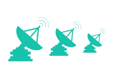 Network Radar Signal Wave Animation in Clean Minimal Style Stock Footage 316717477