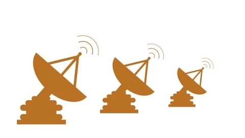 Network Radar Signal Wave Animation in Clean Minimal Style Stock Footage 316717498
