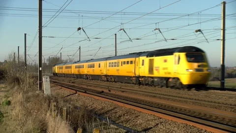 The Network Rail New Measurement Train Video stock 122589095