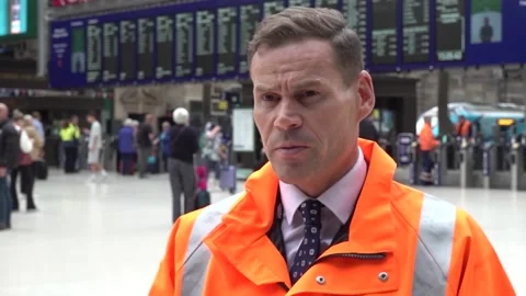 Network Rail Scotland's route director describes the impact of Storm Floris on  Stock Footage 314336679