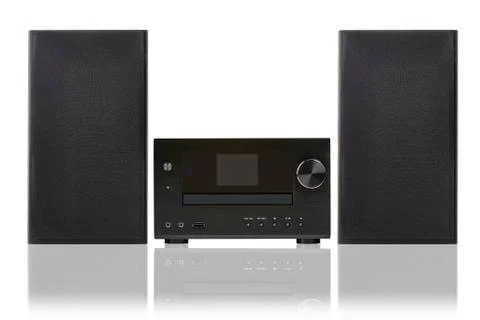 Network receiver system from front Stock Photos