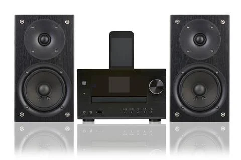 Network receiver system from front Stock Photos