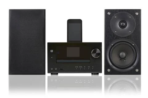 Network receiver system from front Stock Photos