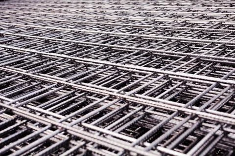 Network reinforcement bar Stock Photos
