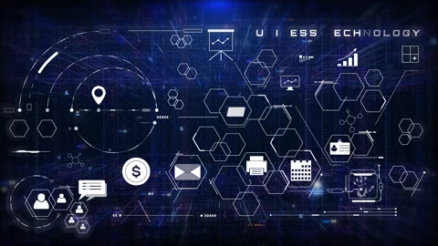 Network Representing Innovation 4K Corporate Data Visualization Animation Stock Footage 320285086