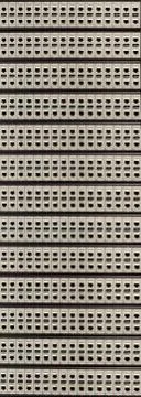 Network RJ-45 patch panel with switches in switching center Stock Photos