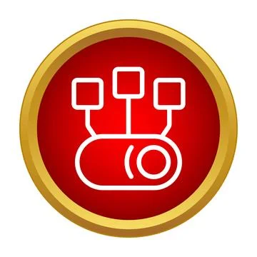 Network router icon illustrating internet connectivity concept 스톡 일러스트