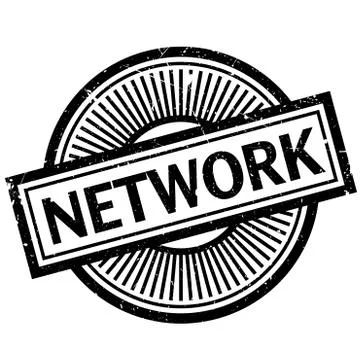 Network rubber stamp Stock Illustration