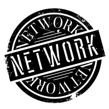 Network rubber stamp Stock Illustration