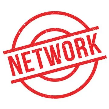 Network rubber stamp Stock Illustration