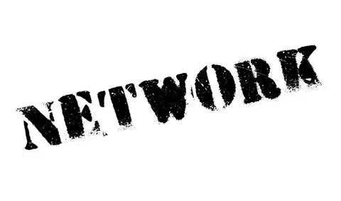 Network rubber stamp Stock Illustration
