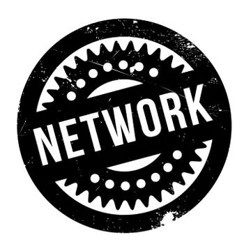 Network rubber stamp Stock Illustration
