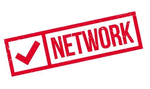 Network rubber stamp Stock Illustration