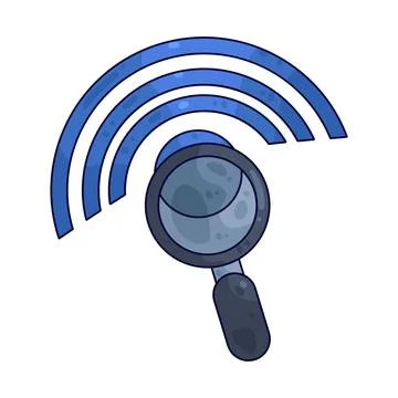 Network search illustration Stock Illustration