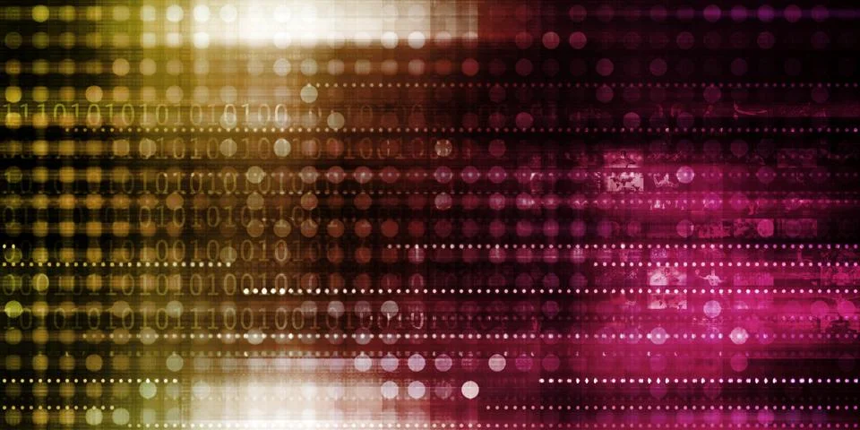 Network Security And Data Illustrazione stock