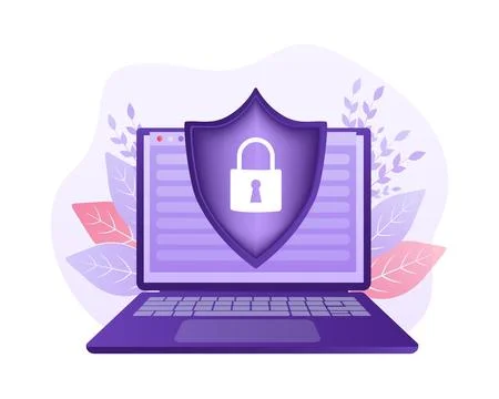 Network security antivirus vpn privacy. User icon vector. Data protection. Data 스톡 일러스트