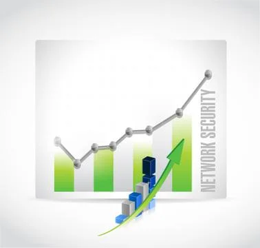 Network security business graph sign concept Stock Illustration