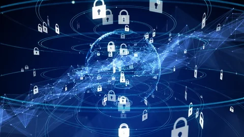 Network security concept. Video stock 102754949