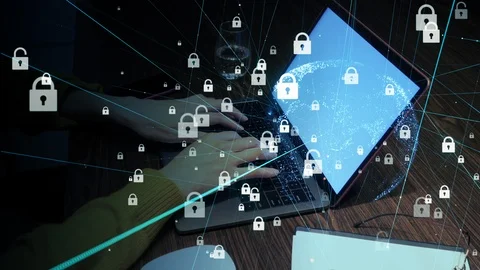 Network security concept. Stock-Footage 105392656