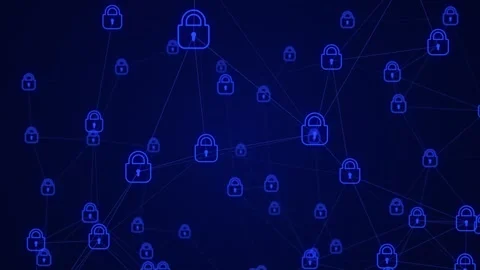 Network Security Concept Technology Background Stock Footage 338397786