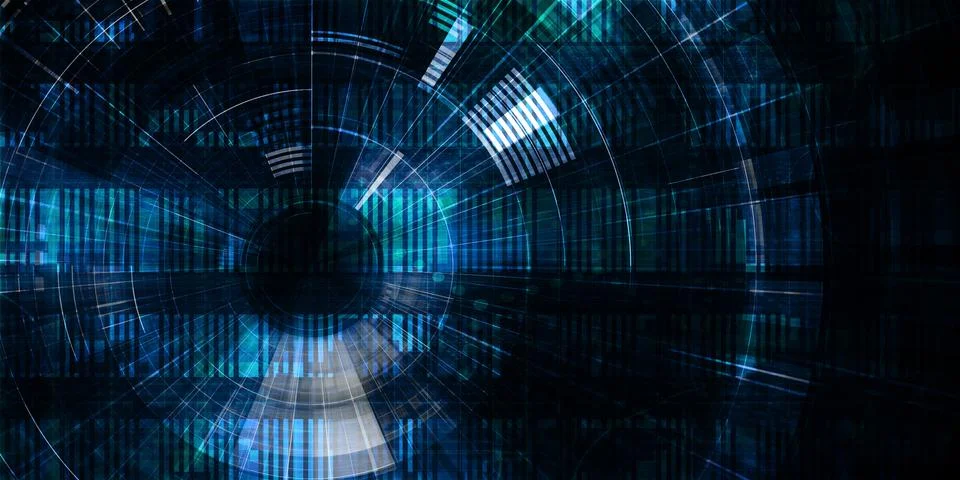 Network Security Cyber Defense Background Stockillustratie