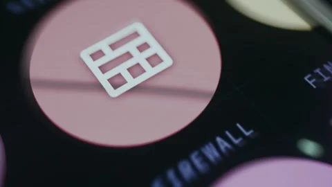 Network security icon for Firewall Stock Footage 334927225