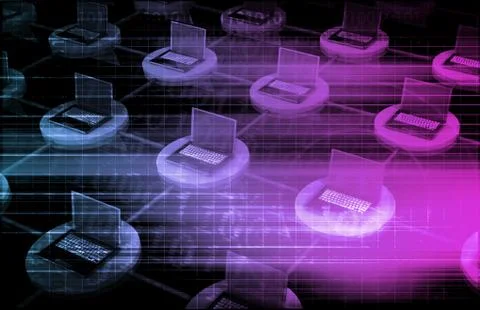 Network Security Stockillustratie