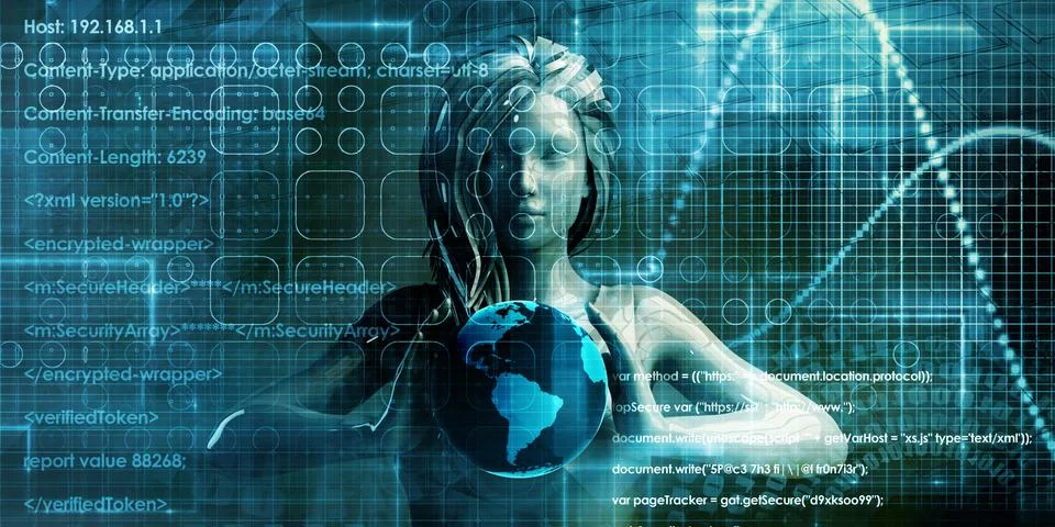 Network Security Illustrazione stock