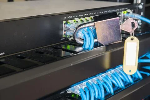 Network Security information concept. Stock Photos