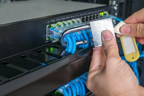 Network Security information concept. Stock Photos