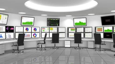 Network / Security Operations Center (NOC / SOC) Illustrazione stock