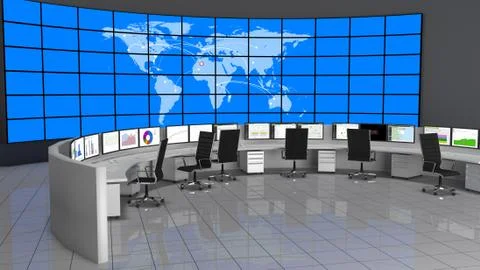 Network / Security Operations Center (NOC / SOC) Illustrazione stock