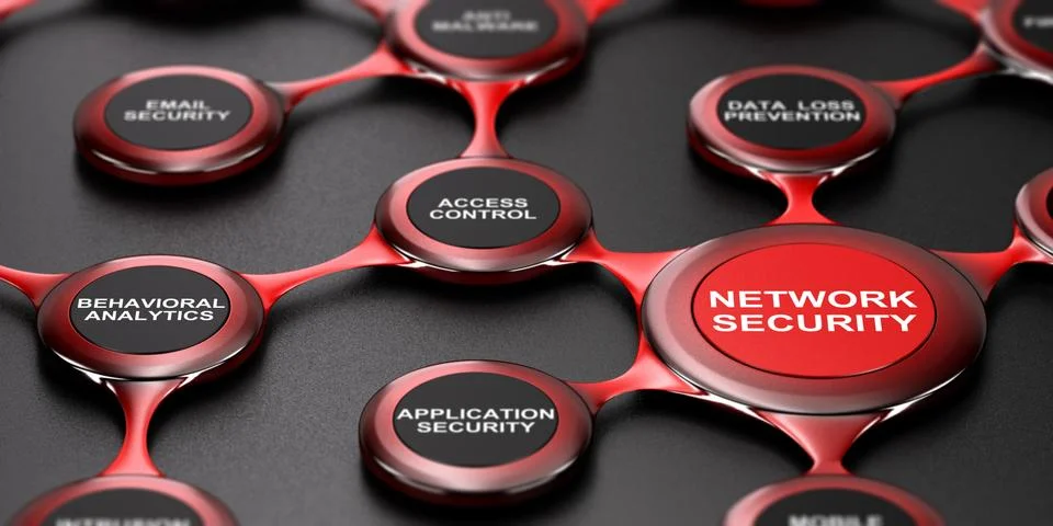 Network Security Services Stock Illustration