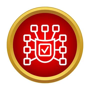 Network security shield protecting digital data connections Ilustração Stock