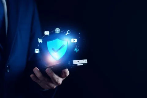 Network security system. Personal Data information on Tablet. Information a.. Stock Photos