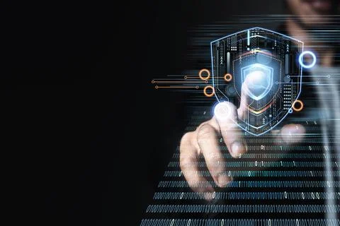 Network security system. Personal Data information. Internet Technology. In.. Stock Photos